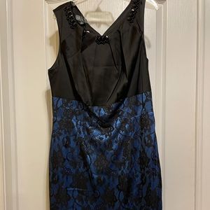 Donna Ricco Cocktail Dress Lace and Beaded Details